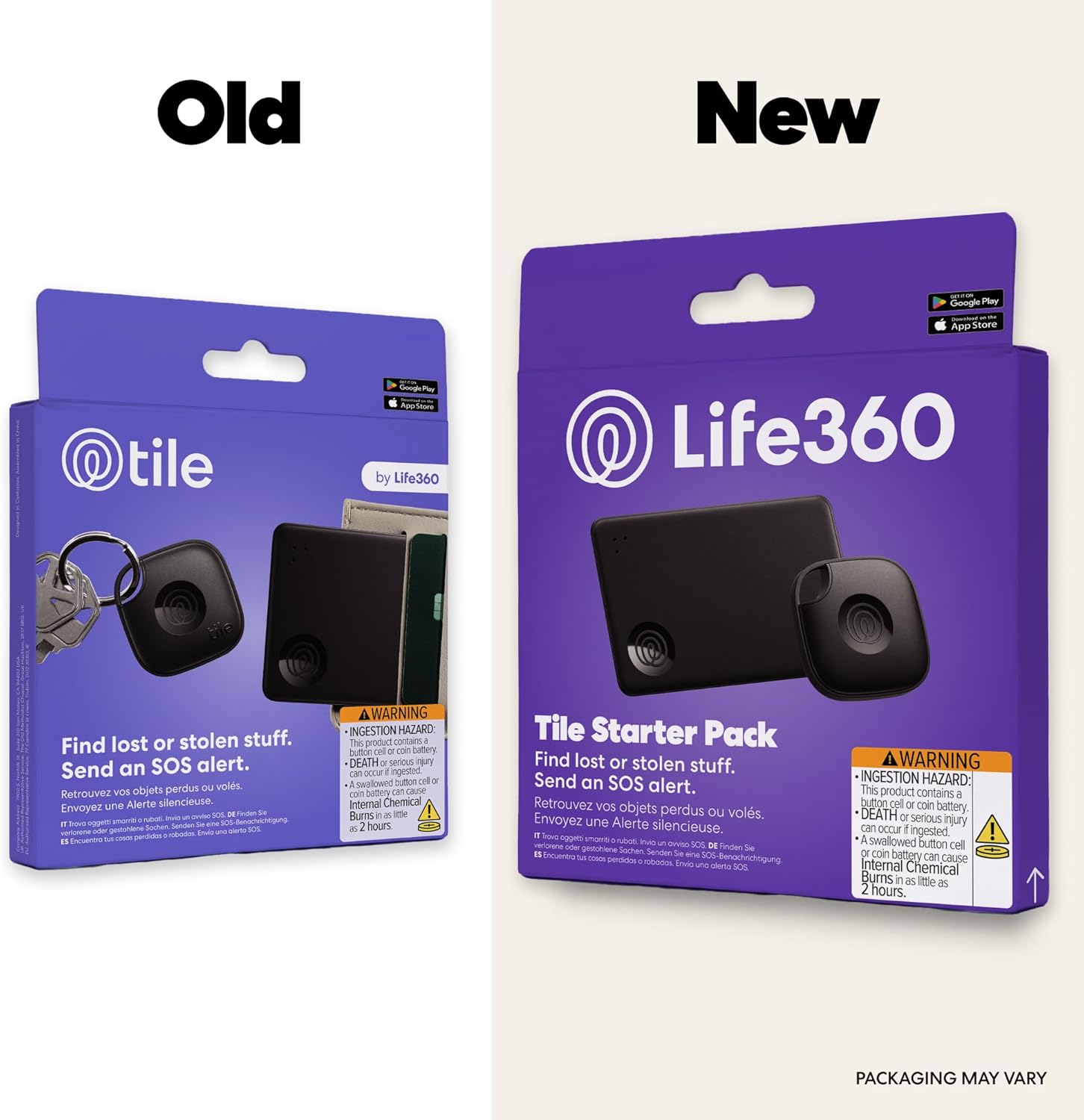 Tile by Life360 Starter Pack - Bluetooth Trackers and Item Finders for Keys, Wallets & More. Both iOS and Android Compatible. Phone Finder. 2-Pack (Black Mate/Slim)