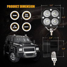 شريط إضاءة LED أضواء ضباب للقيادة قطعتين LED مصابيح قيادة مقاومة للماء IP68 مصباح عمل إضاءة للطرق الوعرة للشاحنة ATV UTV SUV قارب شاحنات دراجة نارية جرار