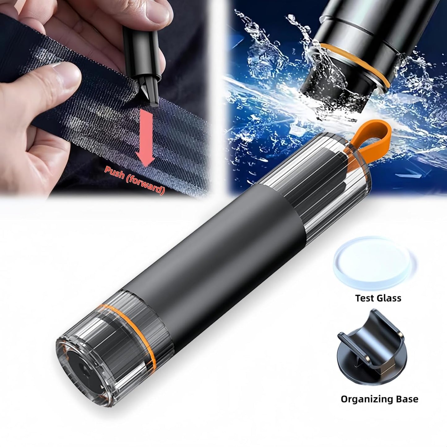 Emergency Car Window Breaker Tool, 2 in 1 Life Hammer car Escape Tool, Window Breaker Seatbelt Cutter for All Cars, car Escape Tool, Small Hammer, Seatbelt Cutter, Glass Cutter, Auto Accessory