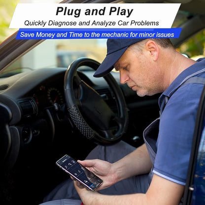 قارئ رموز ماسح ضوئي بلوتوث OBD2 من ايداسيون لنظام تشغيل اندرويد ويندوز، محول OBDII لفحص ضوء المحرك لعزم الدوران، او بي دي فيوجن، تطبيق الماسح الضوئي للسيارة