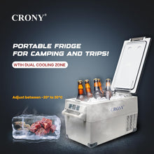 CRONY Car Refrigerator 35L Mini Fridge Freezer Portable Car Fridge for RV Camper Truck Jeep SUV Van Boat Camping Tailgating Road Trip Outdoor Travel -20°C to 20°C CF35