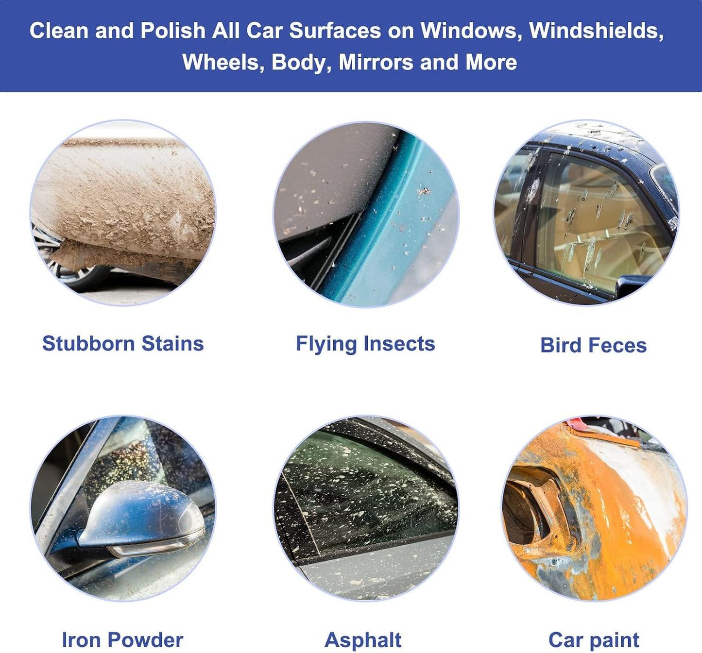 Microfiber Clay Mitt, Clay Bar Towel, Clays Towel Auto Detailing, Reusable Car Wash Glove, High-Efficiency Cleaning, for Car Detailing, Paint Surface Cleaning, Auto Exterior Care.
