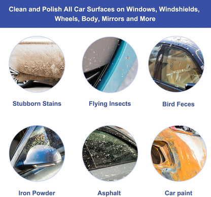 Microfiber Clay Mitt, Clay Bar Towel, Clays Towel Auto Detailing, Reusable Car Wash Glove, High-Efficiency Cleaning, for Car Detailing, Paint Surface Cleaning, Auto Exterior Care.