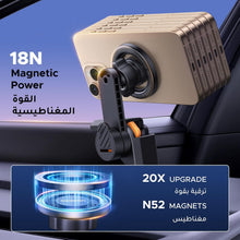 حامل موبايل ماج سيف للسيارة من يوجرين، [18 مغناطيس قوي]، [دوران 360 درجة]، [قفل بنقرة واحدة]، حامل موبايل لتيسلا، مناسب لايفون 16/15/14، سامسونج S25/24/23
