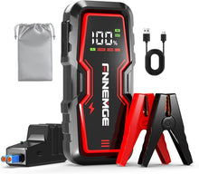 FNNEMGE Car Jump Starter, 9000A Peak 26800mAh 12V Jump Starter Battery Pack(Up to All Gas, 10.0L Diesel Engine),with USB Charge Output Port,LED Light,HD Large Screen