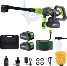 Cordless Pressure Washer gun, Portable Power Washer with 2 Long-Lasting Battery, 3 Pressure Levels, 6-in-1 Nozzle, Foam Cannon, for Car Yard Cleaning Garden Watering