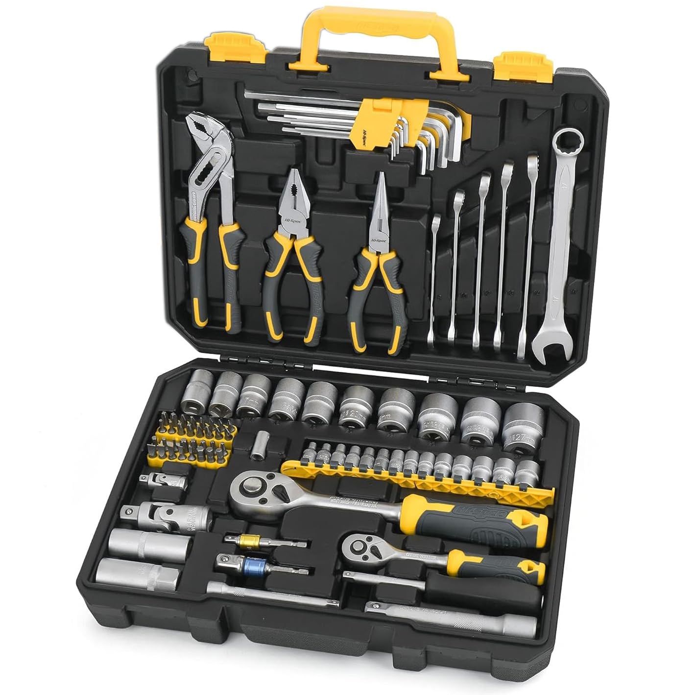 Hi-Spec 67-Piece Auto Mechanics Tool Set for Car Repair, Vehicle Maintenance and DIY Use