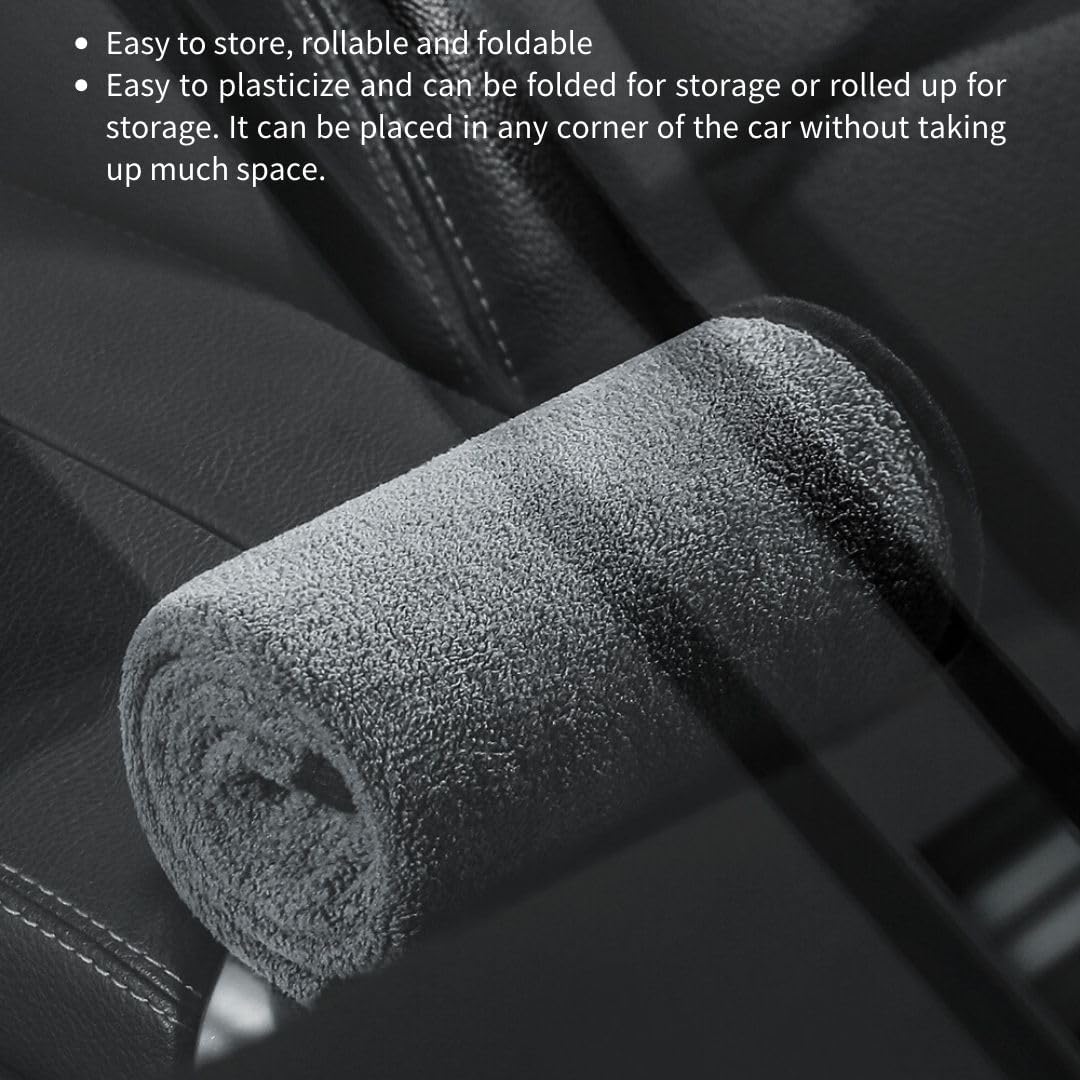 Microfiber Cleaning Cloth for Househould, Car Cleaning Cloth, Car Cleaning Tools, Soft Reusable, Thickended Versatile Cloth 600gsm, 2pcs 30X30CM, 2pcs 30X60CM Car Polishing Drying Cloth (G-01)