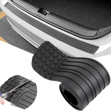 PINKE Car Rear Bumper Protector, Anti-Scratch Rubber Rear Bumper Guard, Universal Bumper Cover Strip for SUV & Trucks, Trunk Exterior Accessories, Easy No-Drill Installation, 41 x 3.4"