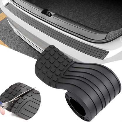 PINKE Car Rear Bumper Protector, Anti-Scratch Rubber Rear Bumper Guard, Universal Bumper Cover Strip for SUV & Trucks, Trunk Exterior Accessories, Easy No-Drill Installation, 41 x 3.4"