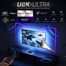 مينيكس U8K اندرويد ميديا AI بوكس 8K UHD اندرويد تي في بوكس 128GB eMMC، 8GB LPDDR4 RAM Dolby Vision مشغل وسائط الترفيه مع جهاز تحكم عن بعد جيروسكوب بلوتوث مينيكس A3 برو 6 محاور