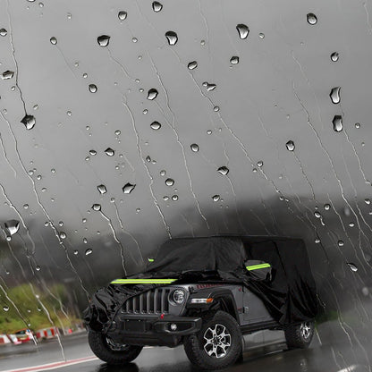 Waterproof Car Cover for Jeep Wrangler 4 Door Weather Protection Car Cover 192 x 75 for 174 inch Wrangler
