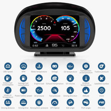 عداد سرعة رقمي OBD2 من تيرفي، شاشة عرض عالمية (اتش يو دي)، مع شاشة رقمية متعددة الوظائف وأعداد منبه متعددة، مع سرعة ومقياس سرعة الدوران واستكشاف الأخطاء وإصلاحها، لمعظم المركبات بعد عام 2008