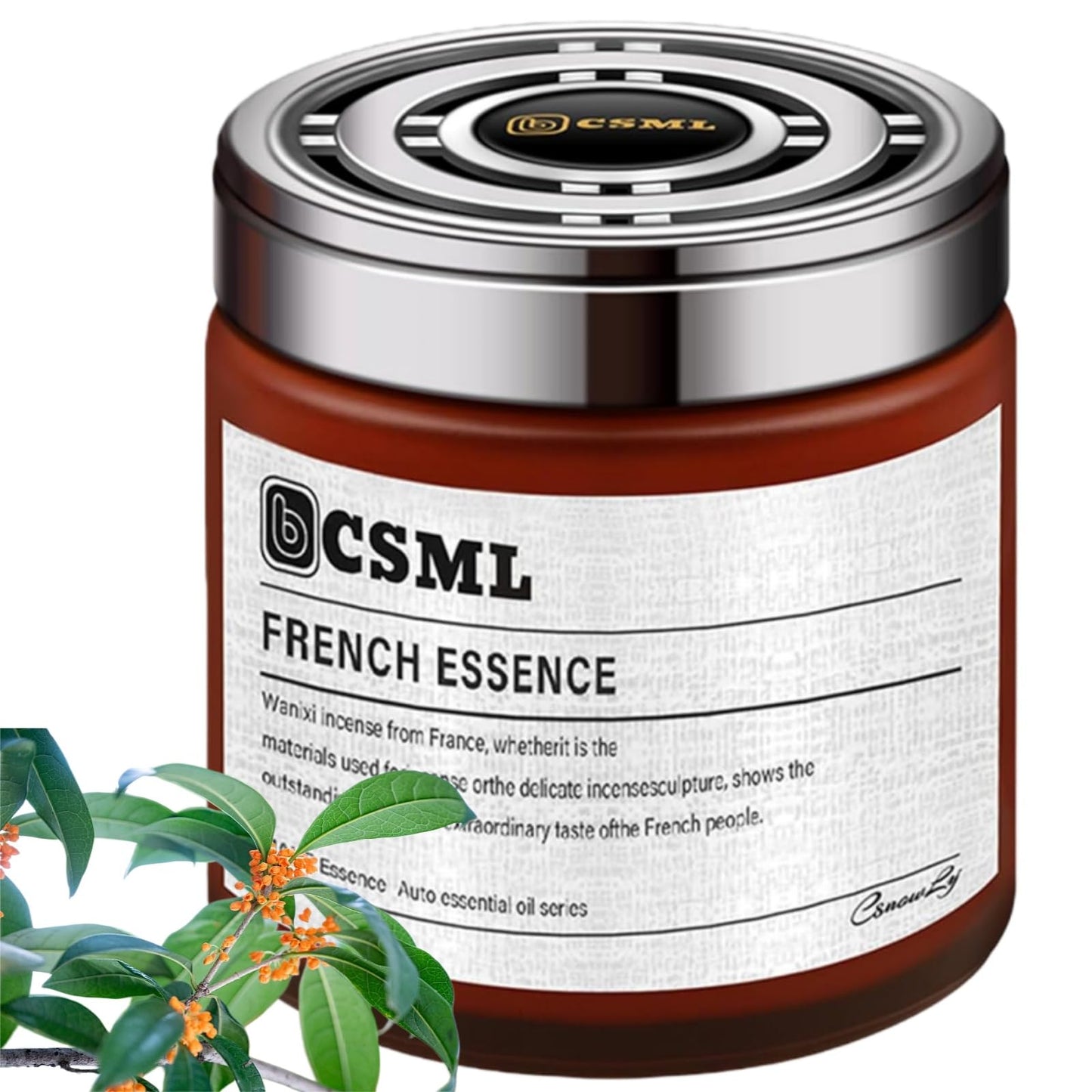 معطر جو للسيارة من تشنغهو، معطر جو صلب مصنوع من تركيبة نباتية طبيعية 100% ويزيل الروائح في الحمامات والسيارات وغرفة المعيشة، اكسسوارات سيارة مقاومة للحرارة (ياسمين)