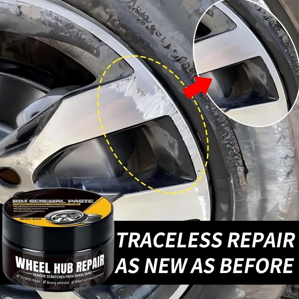 Tire Cleaner & High Gloss Shine with Scratch Remover Coating – 80g Durable, Scratch-Resistant Tire Protectant and Wheel Polish for Car, Truck, Motorcycle, RV, Marine, & ATV Detailing
