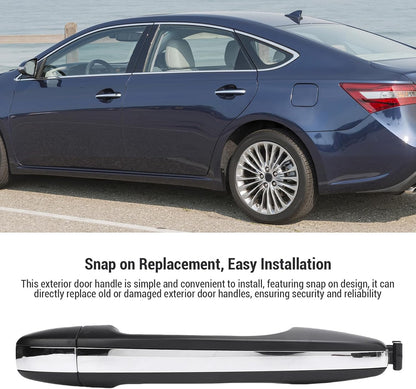 Ejoyous Car Exterior Door Handle, Fits Avalon 2013-2018/Venza 2009-2013, ABS Material Installation, OEM Standard Precision Crafted Durable, with Cover (Rear Right 15152062)