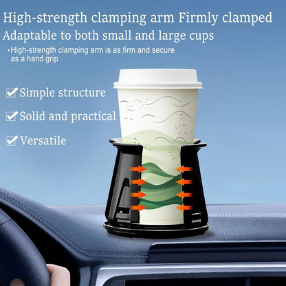 2 PCS Car Drink Holder, Air Vent Cup Holder for Cars Universal Adjustable Car Vehicle Cup Holder for Bottle, Thermos Cups, Beverage Cans,BLACK