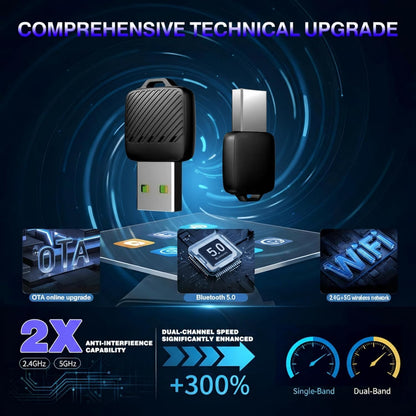 محول لاسلكي صغير كاربلاي واندرويد، دونجل سلكي الى لاسلكي، USB نوع ايه مع محول نوع سي متضمن، توصيل تلقائي سريع، توصيل وتشغيل للسيارات مع كار بلاي من المصنع