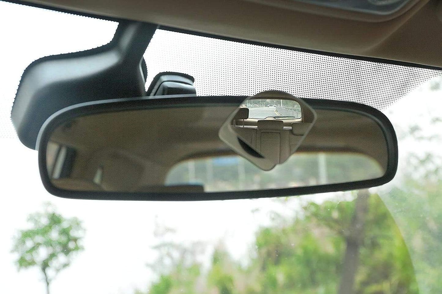 2 Pack - Fan Shaped 1.97" Mirrors Blind Spot Mirror for Car, Universal Fit, HD, Stick on, Frameless, Convex, Wide Angle, Rear View Mirror