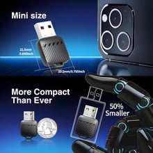محول لاسلكي صغير كاربلاي واندرويد، دونجل سلكي الى لاسلكي، USB نوع ايه مع محول نوع سي متضمن، توصيل تلقائي سريع، توصيل وتشغيل للسيارات مع كار بلاي من المصنع