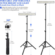 BOYKIM Camping Light, Portable Rechargeable Work Light with Detachable Tripod Stand,8000 Lumen Cordless Light Bar Flashlight for Outdoor Fishing Hiking Adventure Emergency