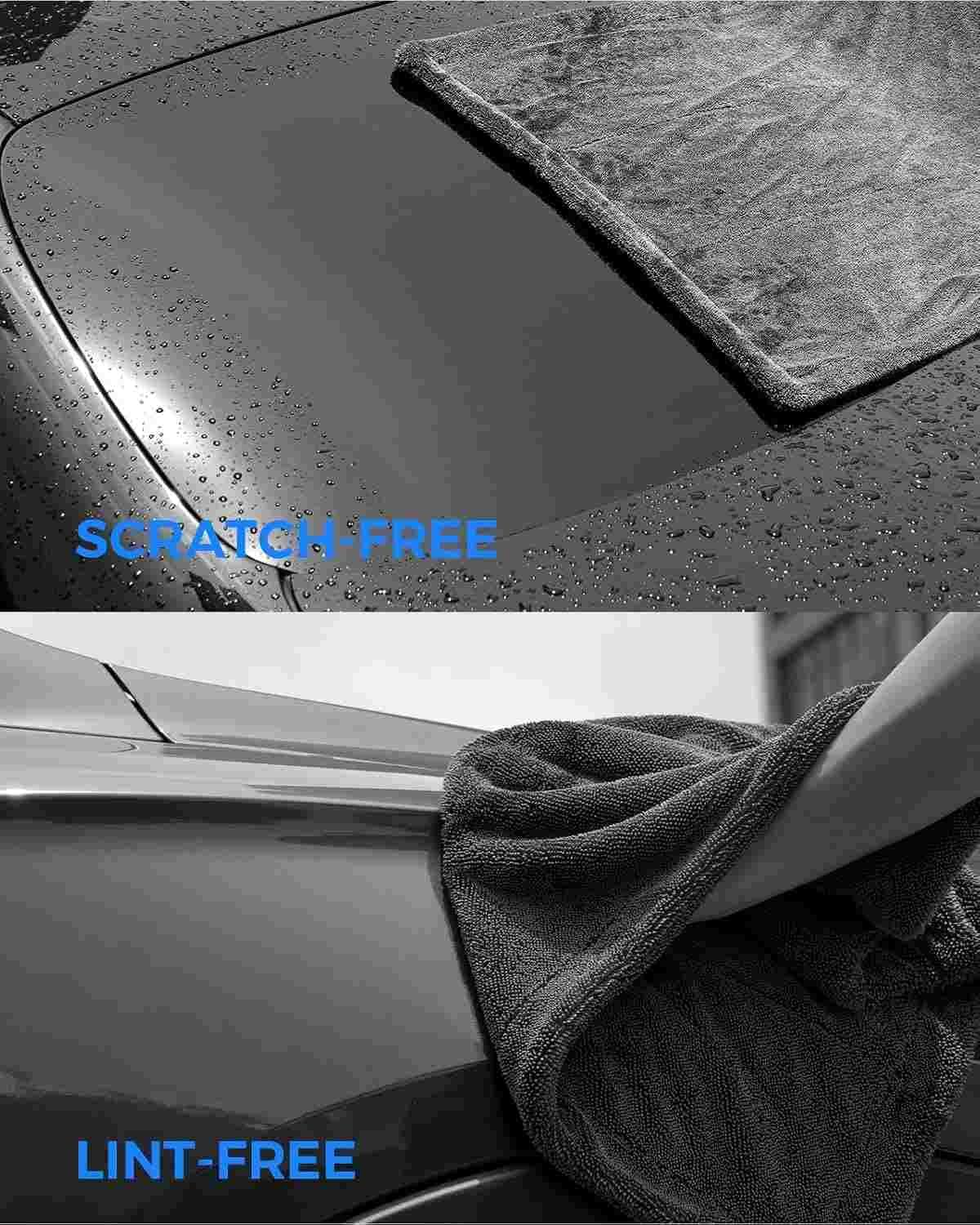1400 GSM Giant Microfibre Towel for Car Care,Double-Sided XXL-60x90 cm,Super Absorbent Towel for Cars, Trucks, SUVs, and Home Use