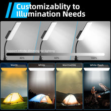 CLOUDFOUR LED Camping Light, Portable Outdoor Light with Telescopic Tripod & Carrying Bag, Dimmable 4 Light Modes, Rechargeable 160 LED Lamp for Camping, Picnic, Garden, Car Repair, Barbecue
