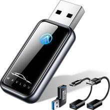 Wireless Android Auto Adapter, Latest Upgrade Stable Fast Mini Dongle, Metal Frame Glass Panel, Convert Wired Android Auto to Wireless, Plug and Play, for Android 11+ & Cars with Wired AA