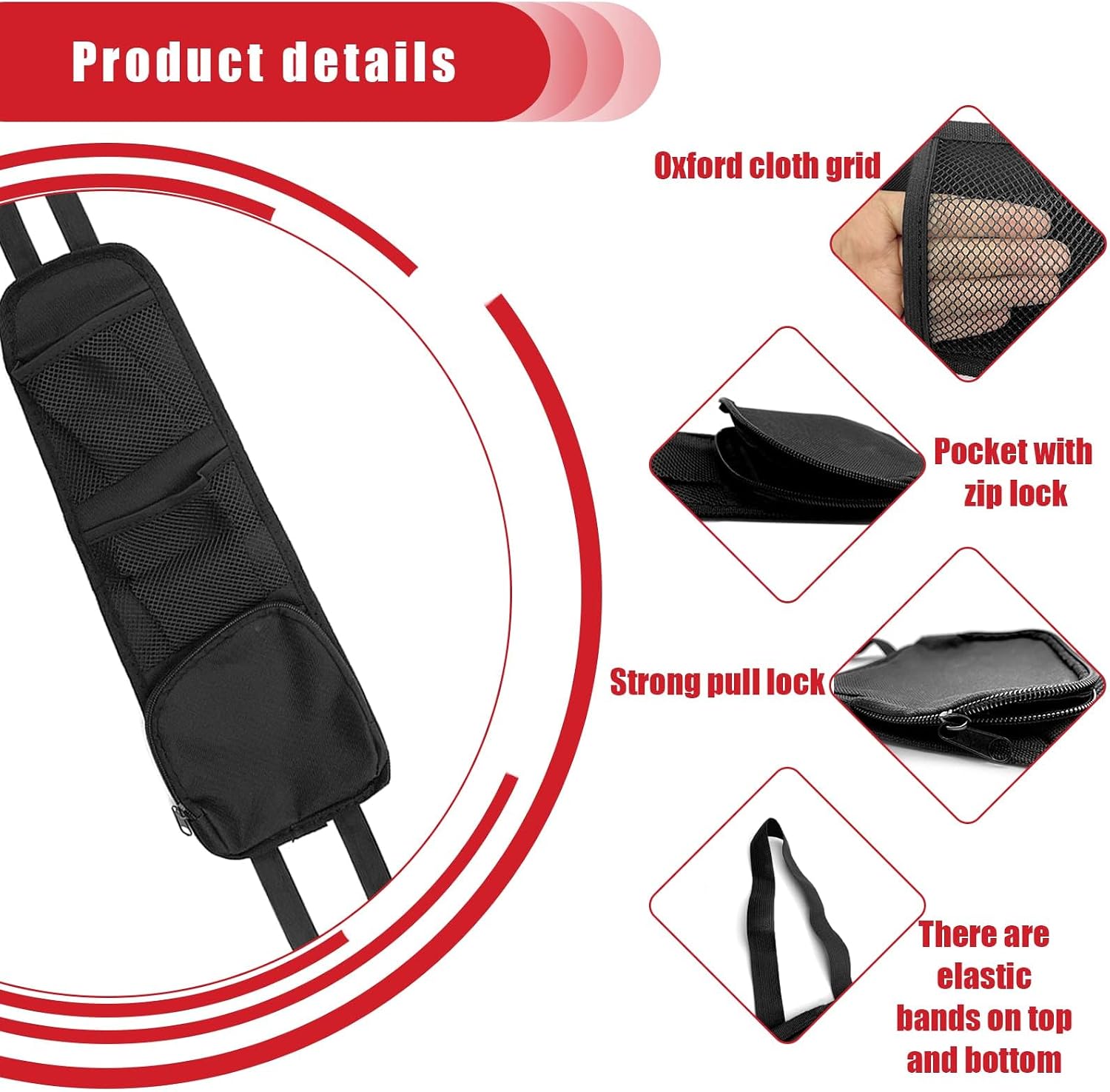 2PCS Car Seat Storage Hanging Bag, Multi-Pocket Seat Side Organizer, Multifunctional Mesh Net Pocket, Can Hold Mobile Phone, Wallet, Glasses, Suitable for Cars, SUVs, Trucks