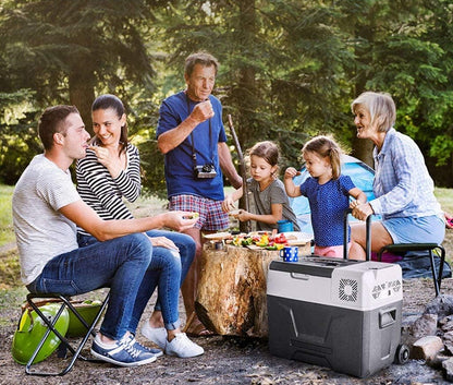 Crony CX30 Quart(30L) Portable Refrigerator Freezer, Mobile Fridge Car Refrigerator with Trolley and Wheels (No battery)