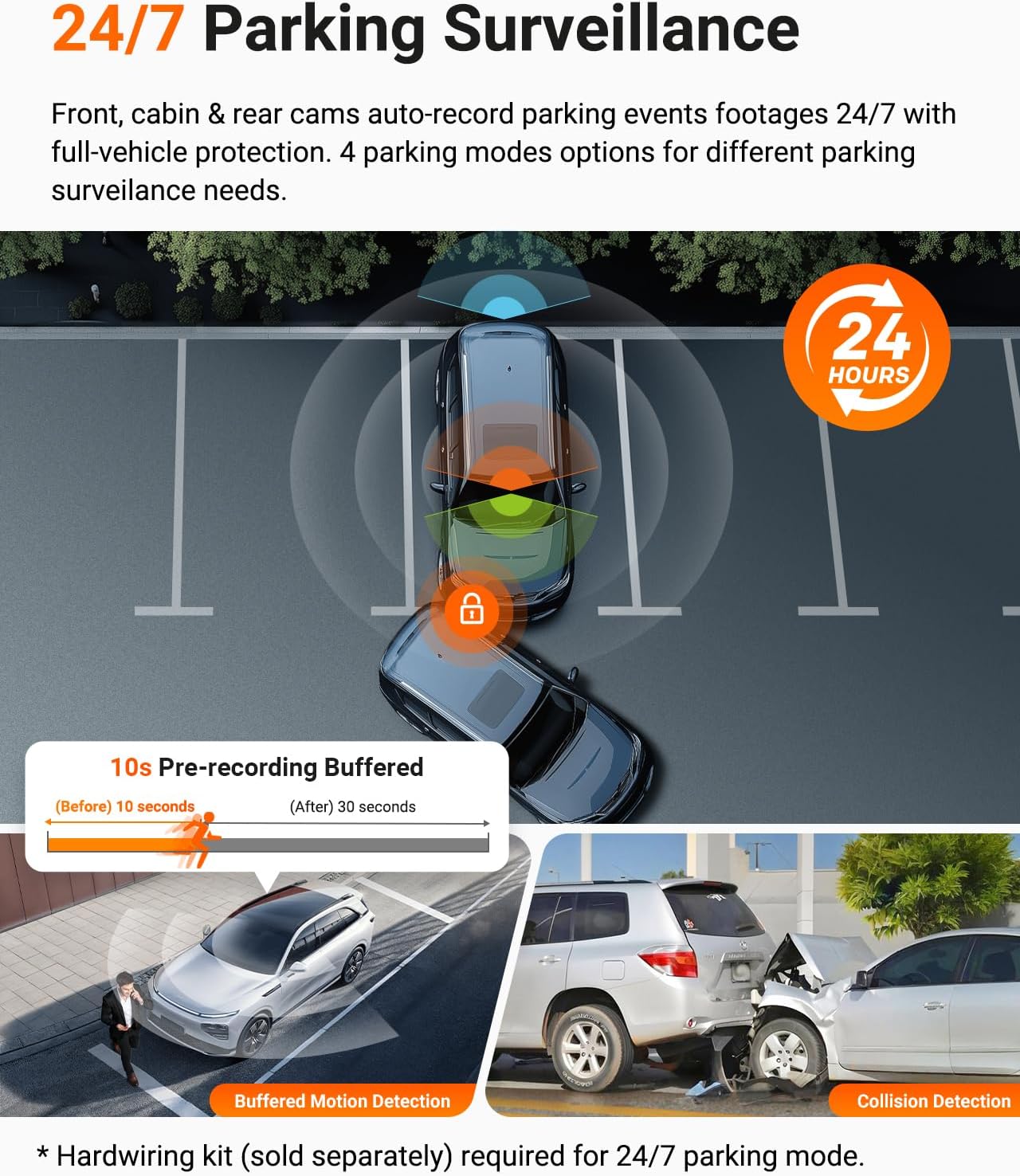 Vantrue N4 Pro S 4K 3 Channel Dash Cam w/Triple STARVIS 2, 4K+1080P+2.5K Front Inside Rear Dash Camera, HDR IR Night Vision, Voice Control, 24/7 Parking Mode, GPS, Wi-Fi, Support 1TB
