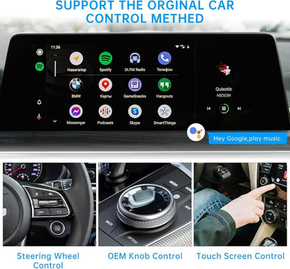 Wireless Android Auto Car Adapter, Plug & Play Dongle For Phones Fit 2015 And Above Cars Converts Wired To