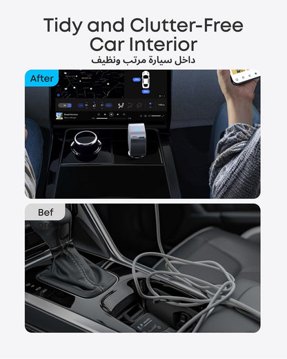 Anker USB-C Car Charger, 75W Max Ultra-Compact Type-C Fast Car Charger with Built-In Retractable Cable Car Adapter for iPhone 17/16 Series, Samsung S26/S25/S24, MacBookPro/Air, iPad, and More