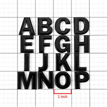 1set DIY Alphabet Letter Badge Chrome Plated Car Sticker Number Badge Car Logo 3D Metal Auto Parts Motorcycle Sticker(1x1 inh) (Black)
