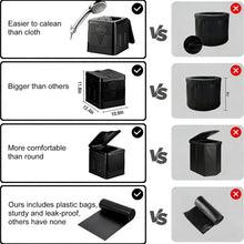 Portable Foldable Car Toilet, Collapsible Camping Porta Potty with Waste Bags& Lid, Outdoor Emergency Commode&Trash Can&Stool for Adults & Kids, Easy Setup for Hiking Fishing Travel Traffic Jams Trips
