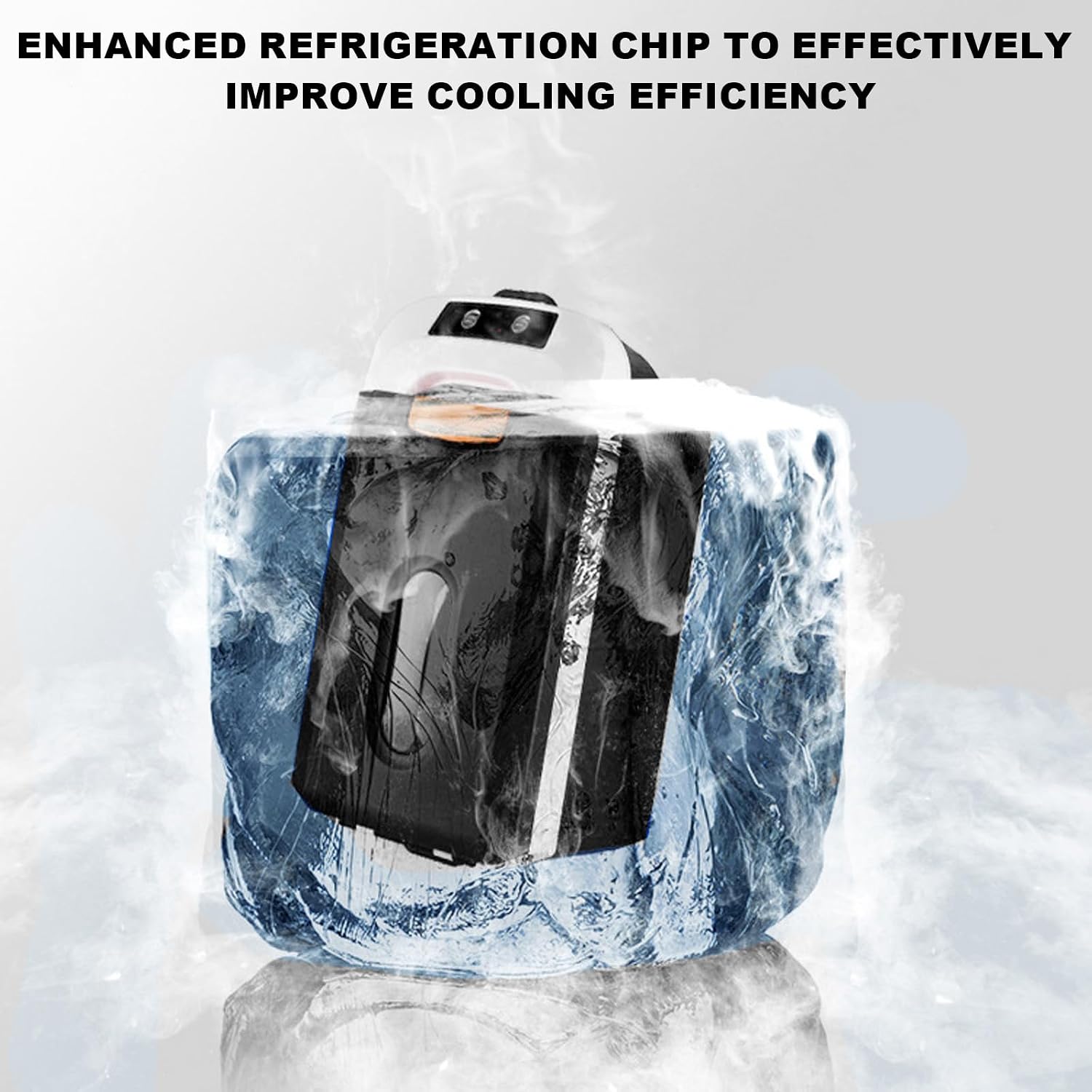 Portable Mini Fridge Car Refrigerator with LCD Display Brushless Motor Cooler Portable Mini Freezer for Travel, Office, Baby Bottles Food Quiet for Camping, Truck, RV, Home，10L