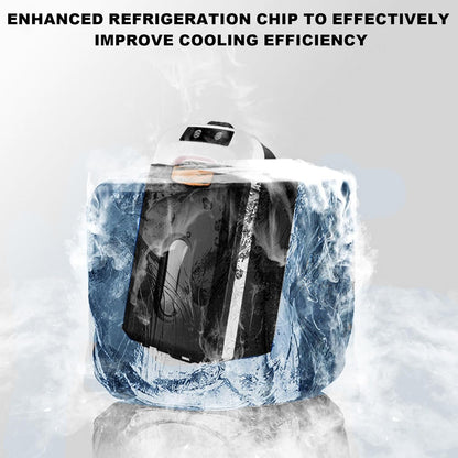 Portable Mini Fridge Car Refrigerator with LCD Display Brushless Motor Cooler Portable Mini Freezer for Travel, Office, Baby Bottles Food Quiet for Camping, Truck, RV, Home，10L