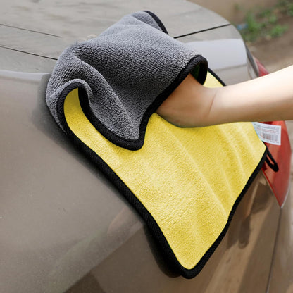 ECVV Microfiber Car Drying Towel for Car Cleaning and Detailing, Double Sided, Extra Thick Plush Lint Super Absorbent Detailing Towel for Car | Windows | Screen and Kitchen | 50 * 70cm | 1PIECE