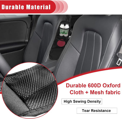 2PCS Car Seat Storage Hanging Bag, Multi-Pocket Seat Side Organizer, Multifunctional Mesh Net Pocket, Can Hold Mobile Phone, Wallet, Glasses, Suitable for Cars, SUVs, Trucks