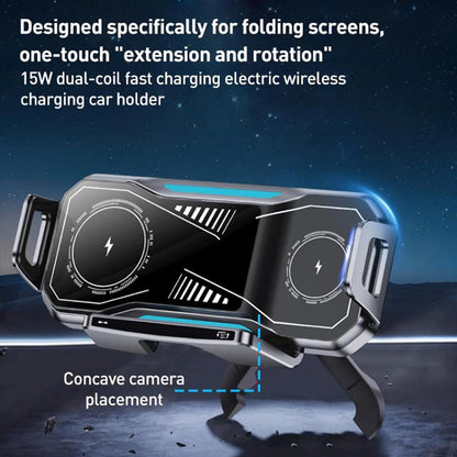 Wireless Car Charger Phone Holder, 360° Rotation, Fast Charging Car Mount with Auto Clamp, Air Vent Mobile Holder, Universal Car Phone Mount for iPhone & Android Devices (Wireless1)