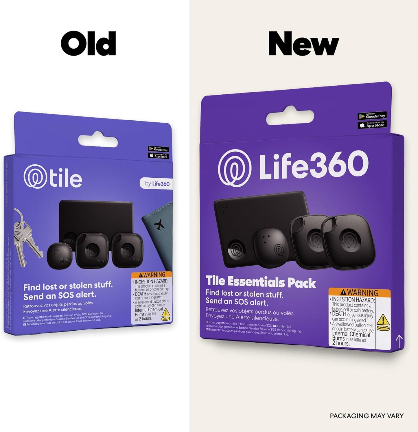 Tile by Life360 Essentials - Bluetooth Trackers & Item Locators for Keys, Wallets, Remotes & More; Easily Find All Your Things. Both iOS and Android Compatible. 4-Pack (Mates/Slim/Sticker)