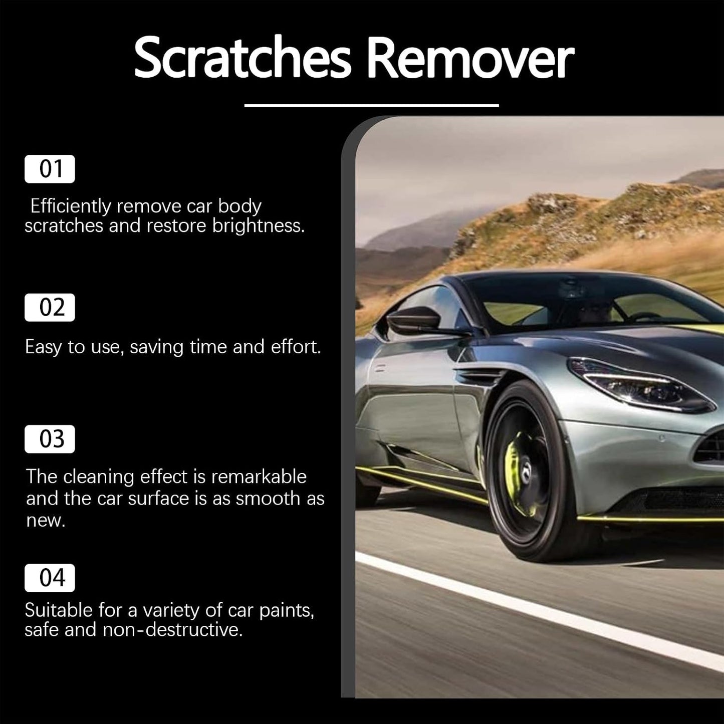 Car Scratch Remover Stain Remover Clean and Polish Car Paint Refurbishment Removers Stain Cream