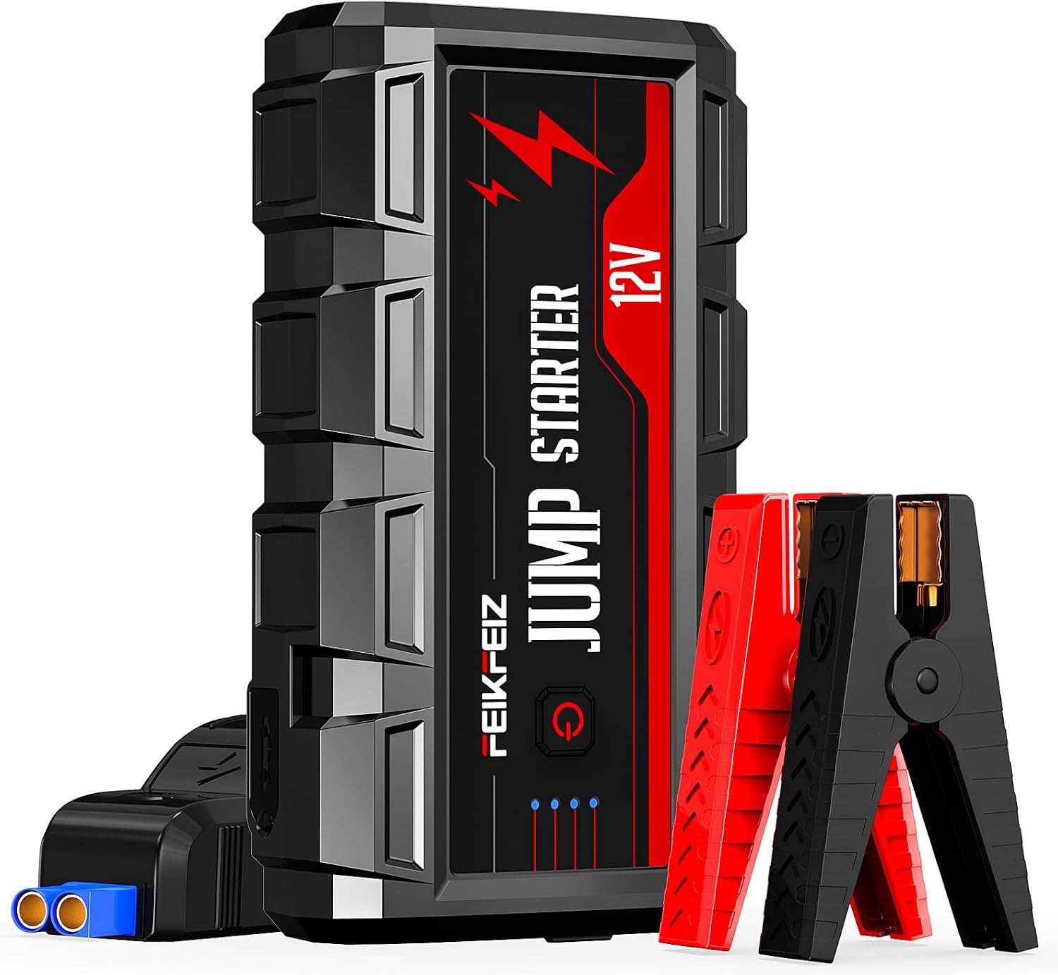FEIKFEIZ Car Jump Starter 6000A Peak 26800mAh 12V Super Safe Jump Starter(Up to All Gas, 10.0L Diesel Engine), with USB Quick Charge 3.0