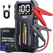 5000A Car Jump Starter Battery Pack (up to 10.0L Gas and 8.0L Diesel Engine), 12V Portable Car Battery Booster with 2.7" Display,USB-C Power Pack,USB QC3.0