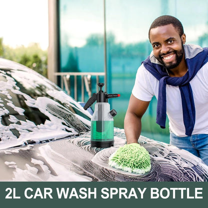 Car Wash Foam Sprayer, Hand Pressure Anti-Slip Foam Sprayer | Liquid Foam Pump Sprayer | Sprayer Full Function Pressure Atomizer and Pump Sprayer for Home, Garden and Car Detailing and Washing (2L)