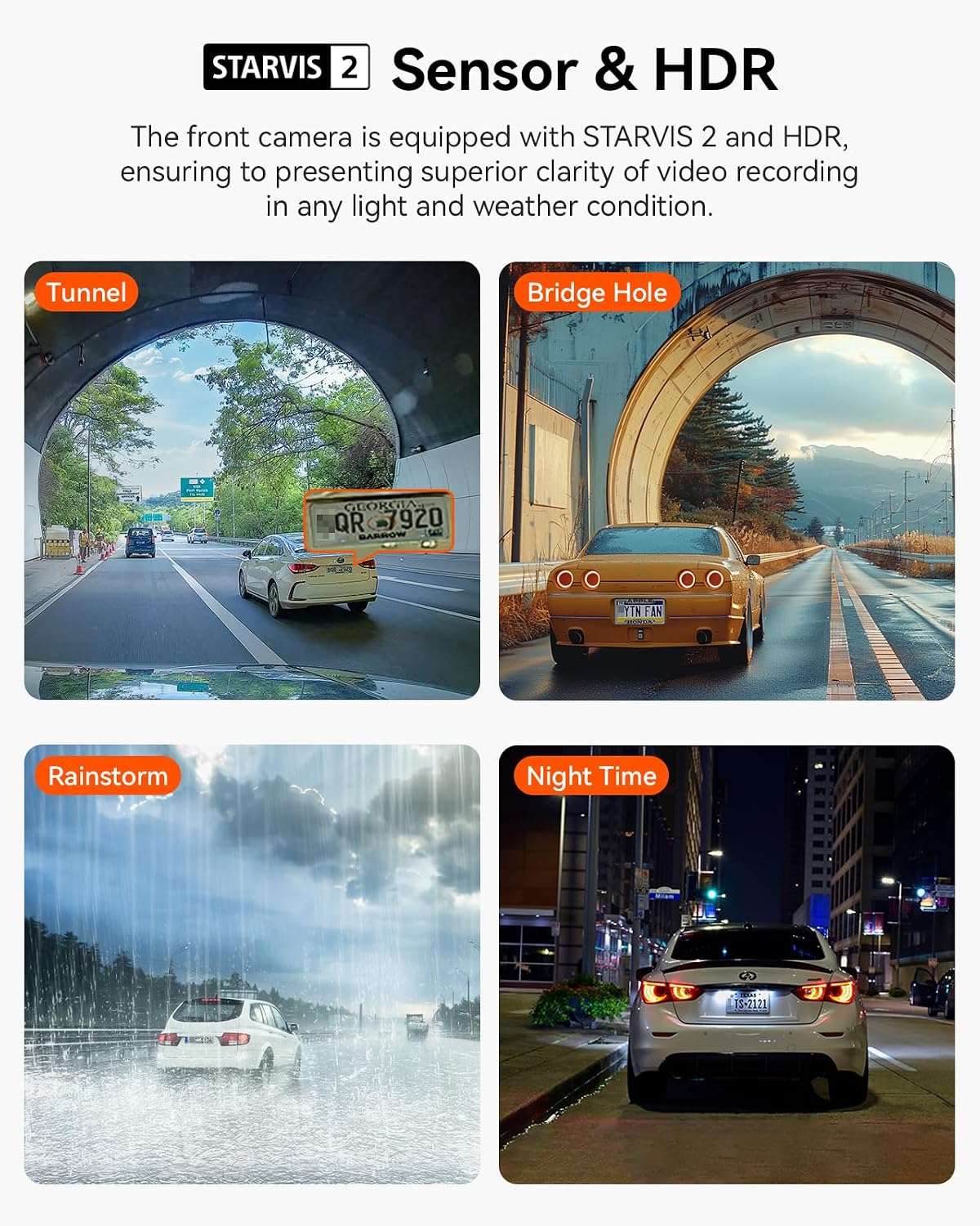 VANTRUE N2X Dash Cam 2.7K Front and Inside, STARVIS 2 IMX675, Dual Dash Cam For Cars, Car camera with 5G WiFi, HDR, Night Vision, GPS, 24H Buffered Parking Mode, 60fps, Voice Control,Support 512GB Max