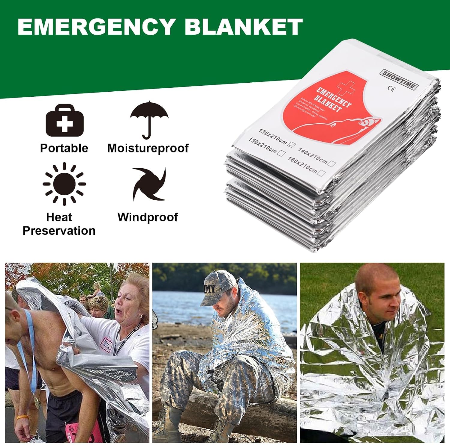 SYOSI First Aid Kit, 338 Pcs Waterproof Emergency Kit Survival Gear Trauma Kit with Essential Emergency Medical Supplies, Suitable for Travel Home Office Vehicle Outdoor Camping Hiking