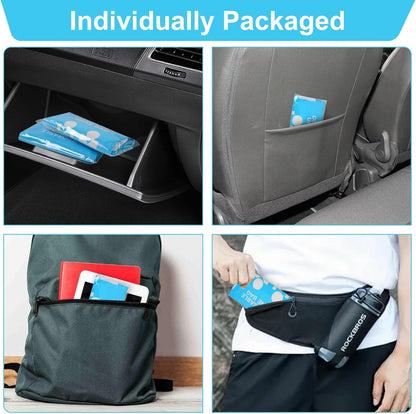 10 Pack Disposable Emergency Pee Bags, 900ML, Portable, Leak-Proof Urine Bags for Camping, Hiking, Road Trips, Men/Women, Emergency Use, Car Travel