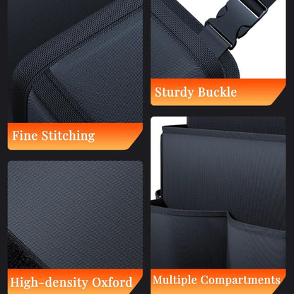 Car Front Seat Organizer with Multi-Layer Hanging Storage & Divider, Oxford Fabric Car Storage Organizer for Front Seat Back & Trunk, Large Capacity, Waterproof, Durable