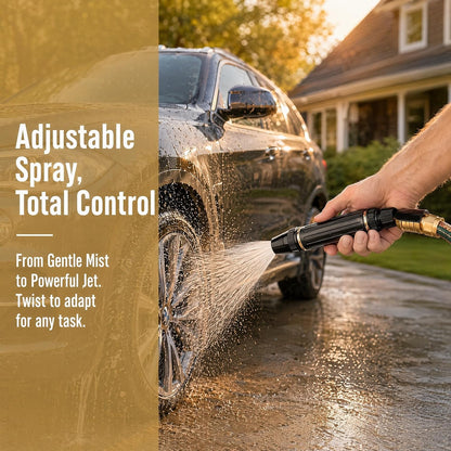 BananaHome Home High-Pressure Car Wash Water Gun, Car Wash Water Gun Garden Hose Sprayer, Adjustable Spray Patterns, for Watering Plants and Vegetables, and Car Washing